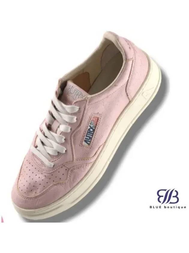 Medalist Leather Low-Top Sneakers Pink - AUTRY - BALAAN 2