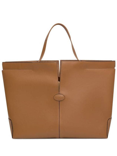 Tod'S Brown Leather Tote Bag - TOD'S - BALAAN 1