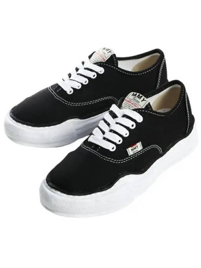 Baker OG Sole Canvas Low Top Sneakers Black - MAISON MIHARA YASUHIRO - BALAAN 2