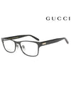 Eyewear Square Titanium Glasses Black - GUCCI - BALAAN.