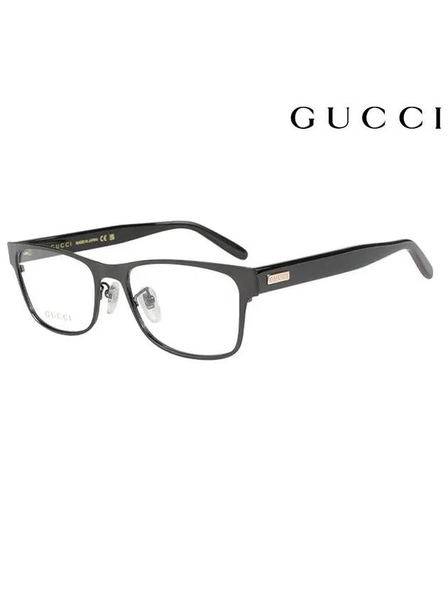 Eyewear Square Titanium Eyeglasses Black - GUCCI - BALAAN 2