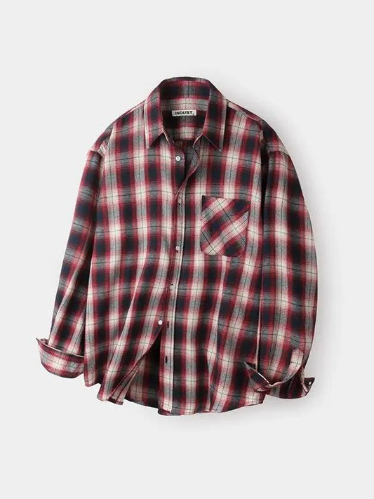 Cloud Multi Check Shirt Red - INDUST - BALAAN 1