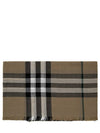 Raw Cut Checked Wool Scarf Brown - BURBERRY - BALAAN 2