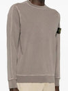 Garment Dyed Malfile Crewneck Sweatshirt Grey - STONE ISLAND - BALAAN 3