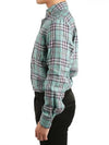 Khaki Check Linen Shirt S25DL0456 - VIVIENNE WESTWOOD - BALAAN 4
