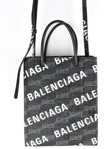 BB Monogram Top Handle Phone Holder Bag - BALENCIAGA - BALAAN 1