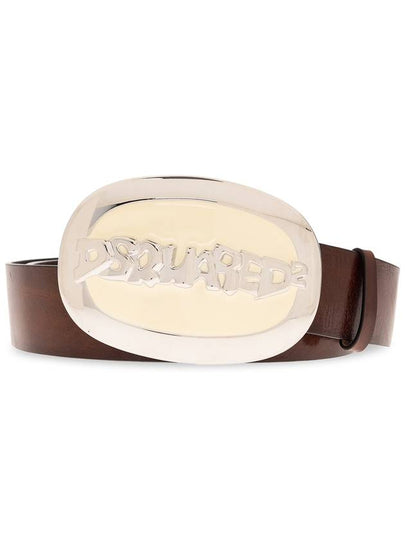 logo buckle leather belt BEM029312900001 - DSQUARED2 - BALAAN 2