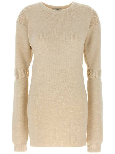 short dress DR1088 LK1028 WH048 LIGHT CREAM - LEMAIRE - BALAAN 2