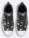 Oblique Jacquard B23 High Top Sneakers Black Beige - DIOR - BALAAN 4