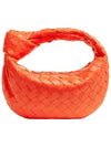 Jodie Intrecciato Small Tote Bag Orange - BOTTEGA VENETA - BALAAN 1