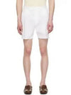 Classic Fit Linen Blend Prepster Shorts White - POLO RALPH LAUREN - BALAAN 2