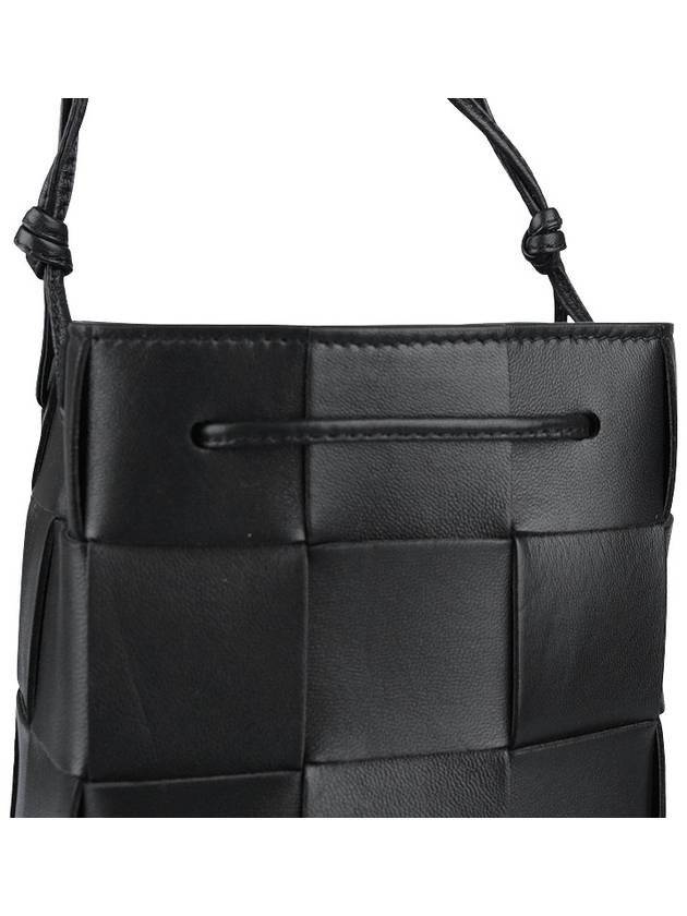 Intrecciato Cassette Small Bucket Bag Black - BOTTEGA VENETA - BALAAN 9