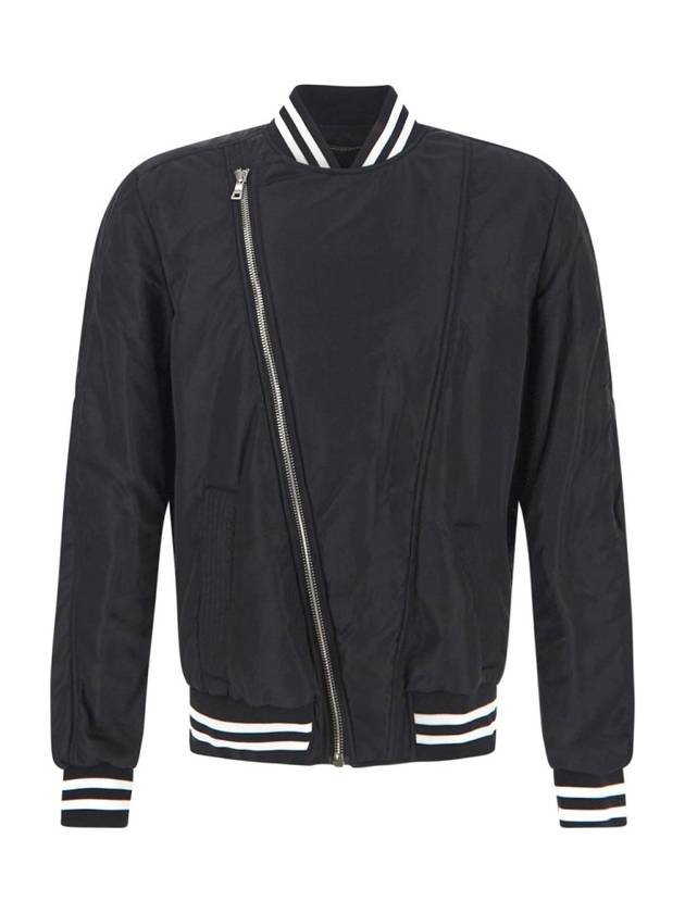 logo nylon padded bomber jacket - BALMAIN - BALAAN 1