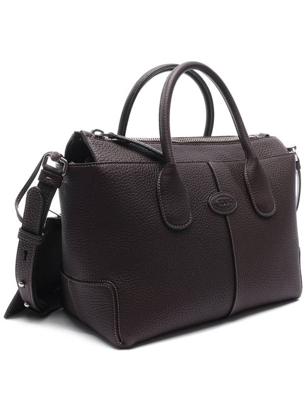 Di Leather Tote Bag Brown - TOD'S - BALAAN 4