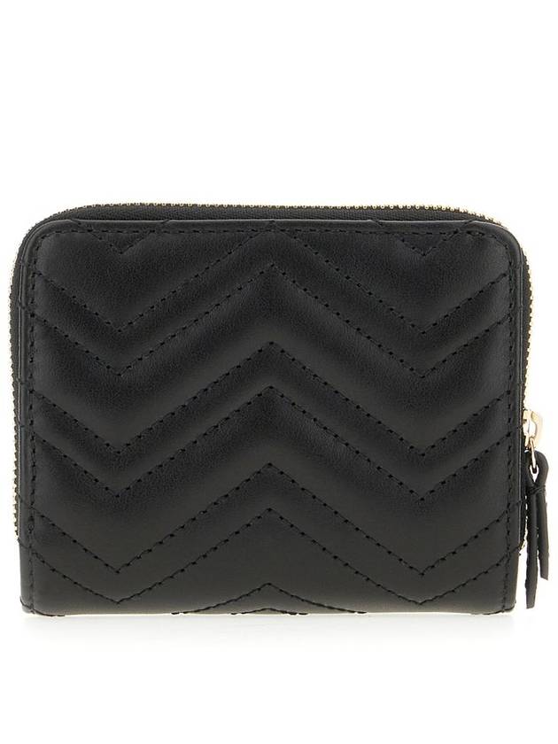 GG Marmont Zip Half Wallet Black - GUCCI - BALAAN 4