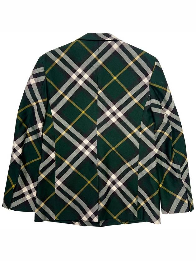 Men s Green Check Blazer Jacket - BURBERRY - BALAAN 2