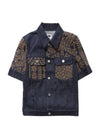 Flower Embroidered Cotton Denim Jacket Blue - DIOR - BALAAN 2