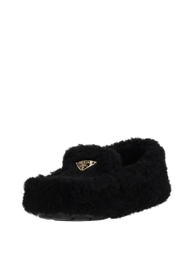 Shearling Driving Shoes Black - PRADA - BALAAN 5