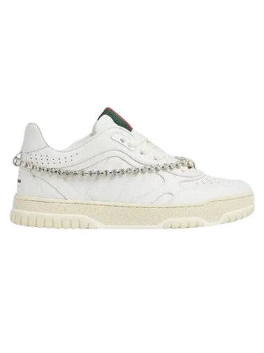 Women's Reweb Low Top Sneakers White - GUCCI - BALAAN 1