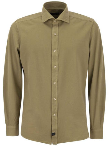 Cotton French collar shirt - FAY - BALAAN 1