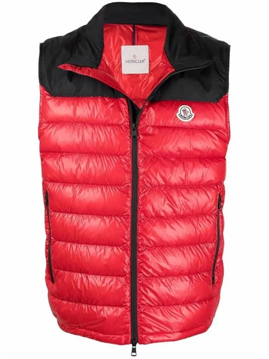 Ortac Ortac Logo Patch Padded Vest Red - MONCLER - BALAAN