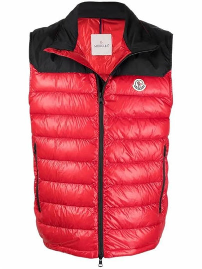 Ortac Logo Patch Padded Vest Red - MONCLER - BALAAN 2