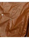 Women's Fake Leather Shirt Brown - MOTH - BALAAN 6