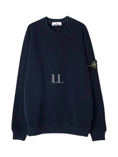 Stretch Cotton Fleece Mock Turtleneck Sweatshirt Navy - STONE ISLAND - BALAAN 2