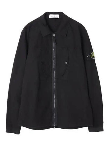 Heavy Duty Cotton Ripstop Overshirt Regular Fit Men s Jacket - STONE ISLAND - BALAAN 1