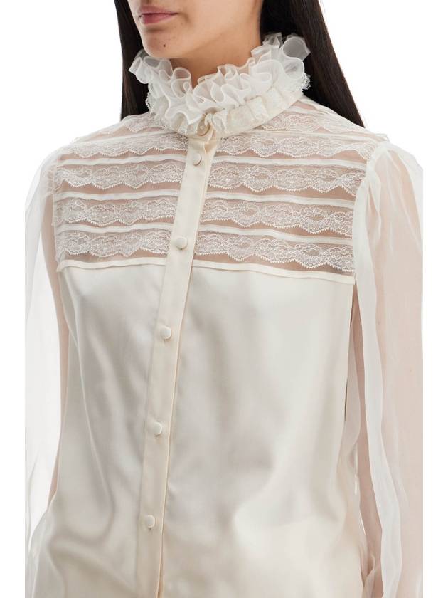 silk blouse with ruffles - VALENTINO - BALAAN 4