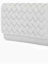 Intrecciato Leather Card Wallet White - BOTTEGA VENETA - BALAAN 4