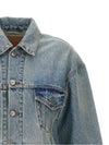 Hourglass Denim Jacket Light Blue - BALENCIAGA - BALAAN 4