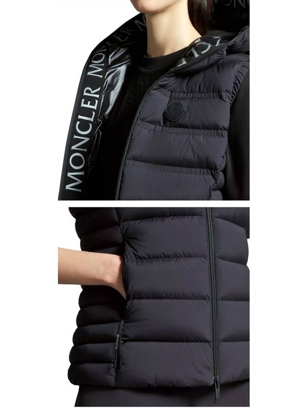 Aliterse Down Vest Black - MONCLER - BALAAN 6