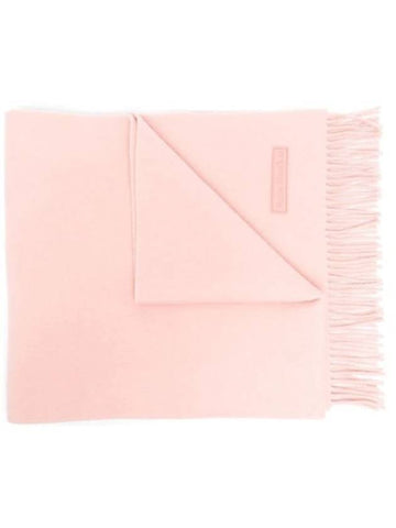 Wool Fringe Muffler Pink - ACNE STUDIOS - BALAAN 1