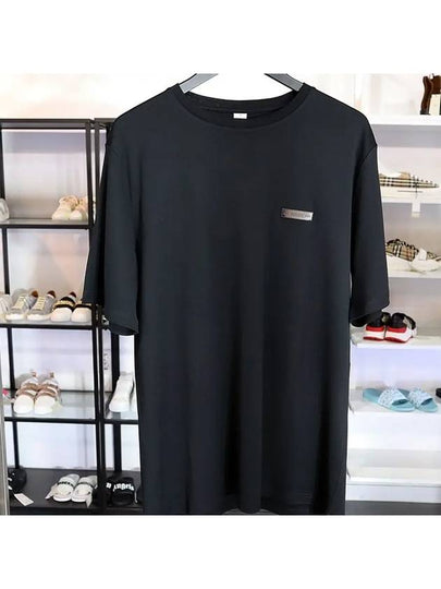 R27JRS93007900 Black Patch Logo Short Sleeve T Shirt - BERLUTI - BALAAN 2