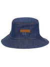 Logo Patch Denim Bucket Hat Indigo Blue - ACNE STUDIOS - BALAAN 2