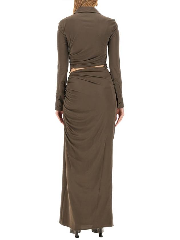 LONG KNOT DRESS - BOTTEGA VENETA - BALAAN 3