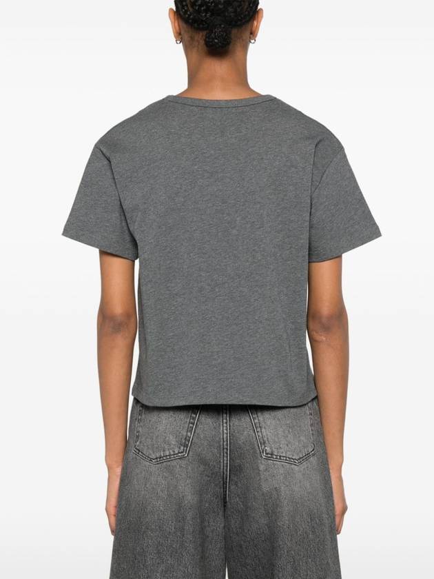 Boxy Micro Logo Short Sleeve T-Shirt Charcoal - A.P.C. - BALAAN 5