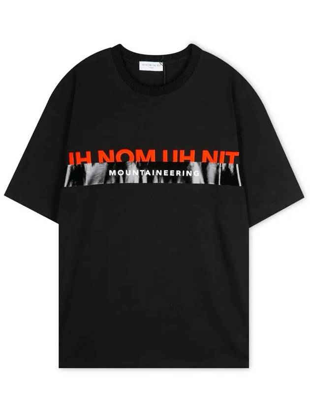 Men's logo print black short sleeve t-shirt NMW20201 009 - IH NOM UH NIT - BALAAN 1