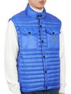 Grenoble Logo Patch Quilted Vest Blue - MONCLER - BALAAN 5