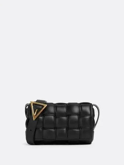 Cassette Intrecciato Padded Small Cross Bag Black - BOTTEGA VENETA - BALAAN 2