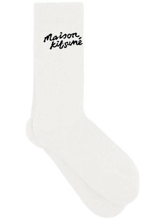 Fox Head Socks White - MAISON KITSUNE - BALAAN 2