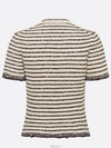 Dior Marini re Short Sleeve Top Navy Blue White Ribbed Cotton - DIOR - BALAAN 5