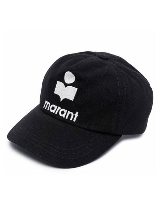 Tyron Logo Cotton Ball Cap Black - ISABEL MARANT - BALAAN 2