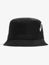 Le Bob Ovalie Nylon Bucket Hat Black - JACQUEMUS - BALAAN 2