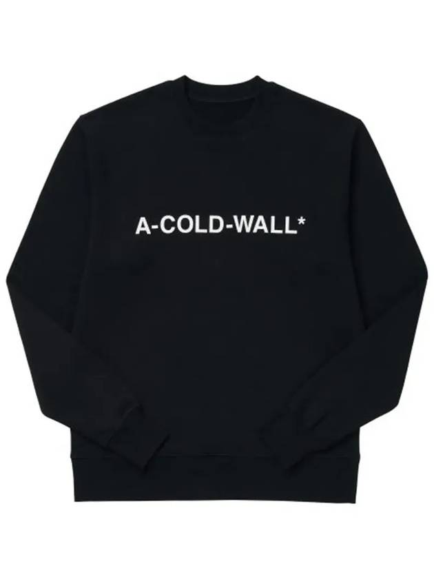 Essential Logo Crew Sweatshirt Black - A-COLD-WALL - BALAAN 5