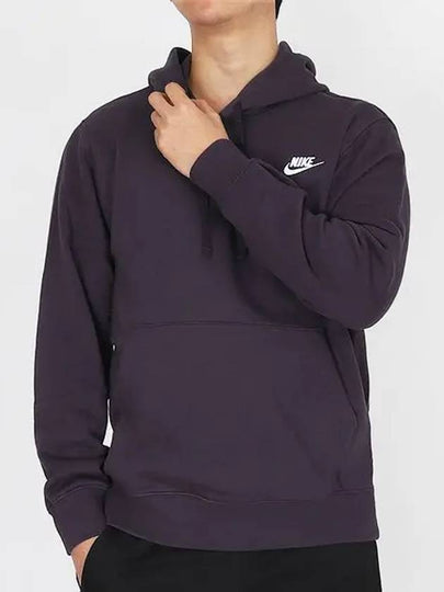 Club Fleece Pullover Hoodie Purple - NIKE - BALAAN 2