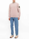 Wappen Patch Crew Neck Sweatshirt Rose Quartz - STONE ISLAND - BALAAN 5