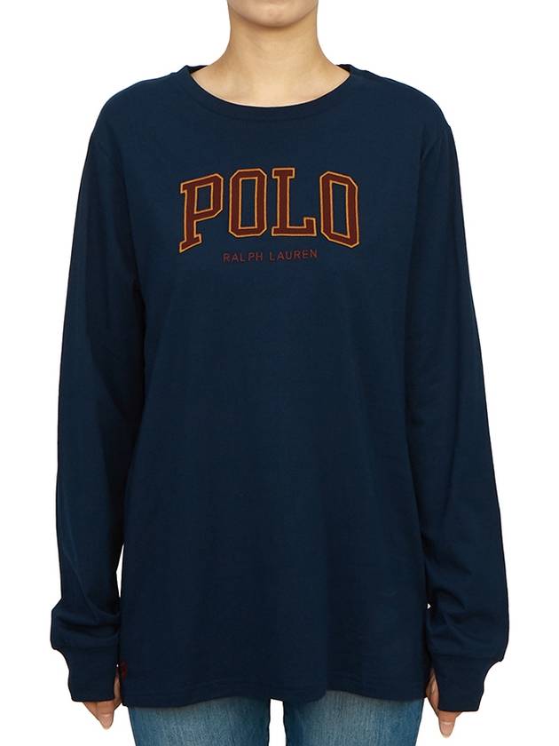 Kids long sleeve t shirt 323919500002 NAVY Adult wearable - POLO RALPH LAUREN - BALAAN 1