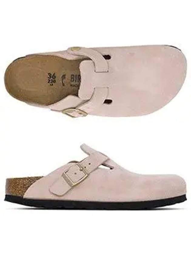 Boston Suede Clog Mule Pink - BIRKENSTOCK - BALAAN 6